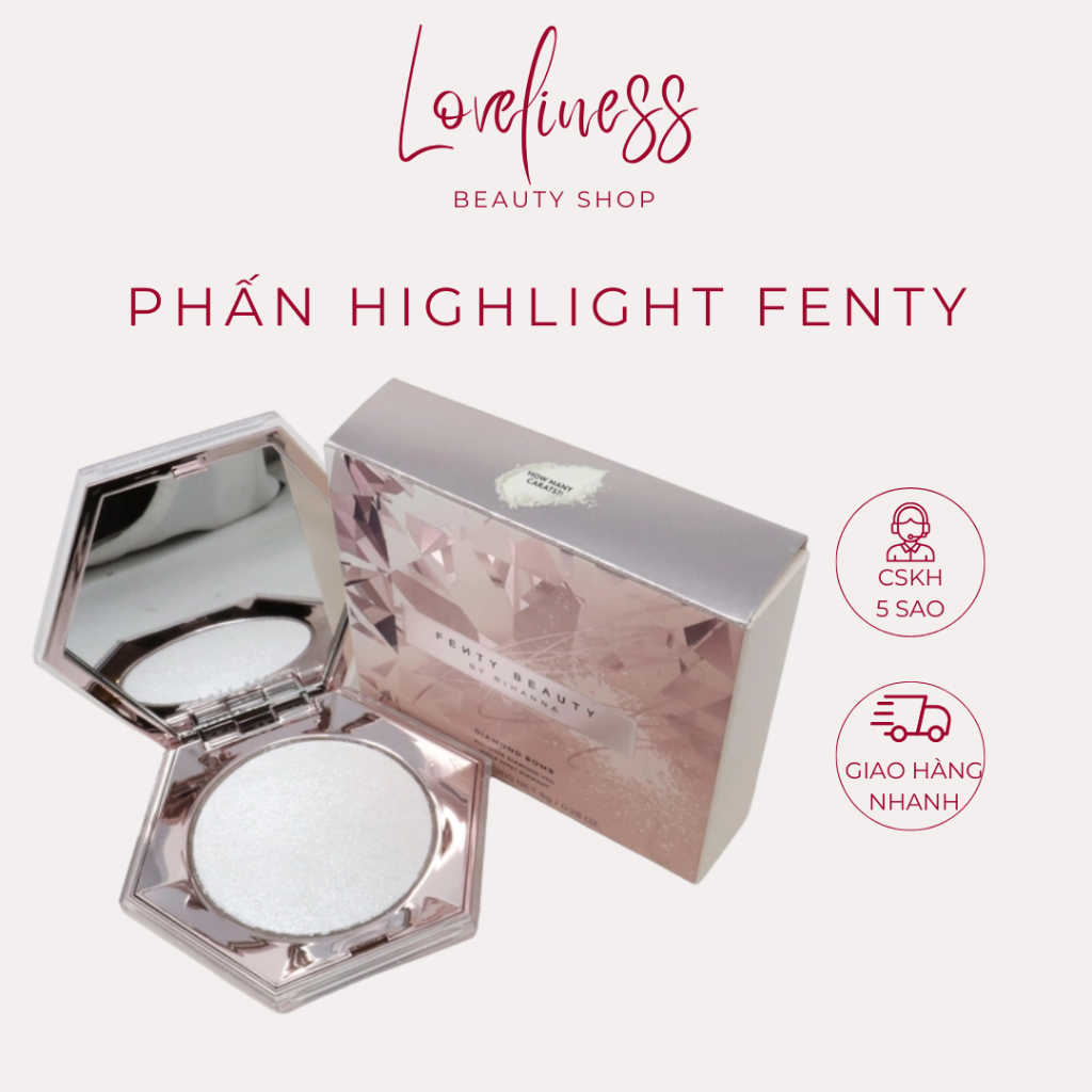 Phấn nhũ Fenty Beauty Diamond Bomb Tỏa sáng rực rỡ với Highlighter Phấn highlight Fenty Diamond Bomb