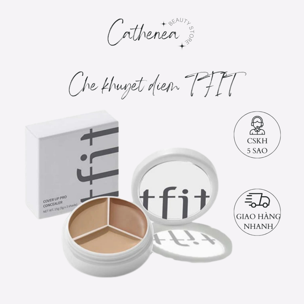 Che khuyết điểm TFIT, Ckđ triệt sắc tfit che phủ cao, kiềm dầu, lâu trôi Cover Up Pro 20g Cathenea.C