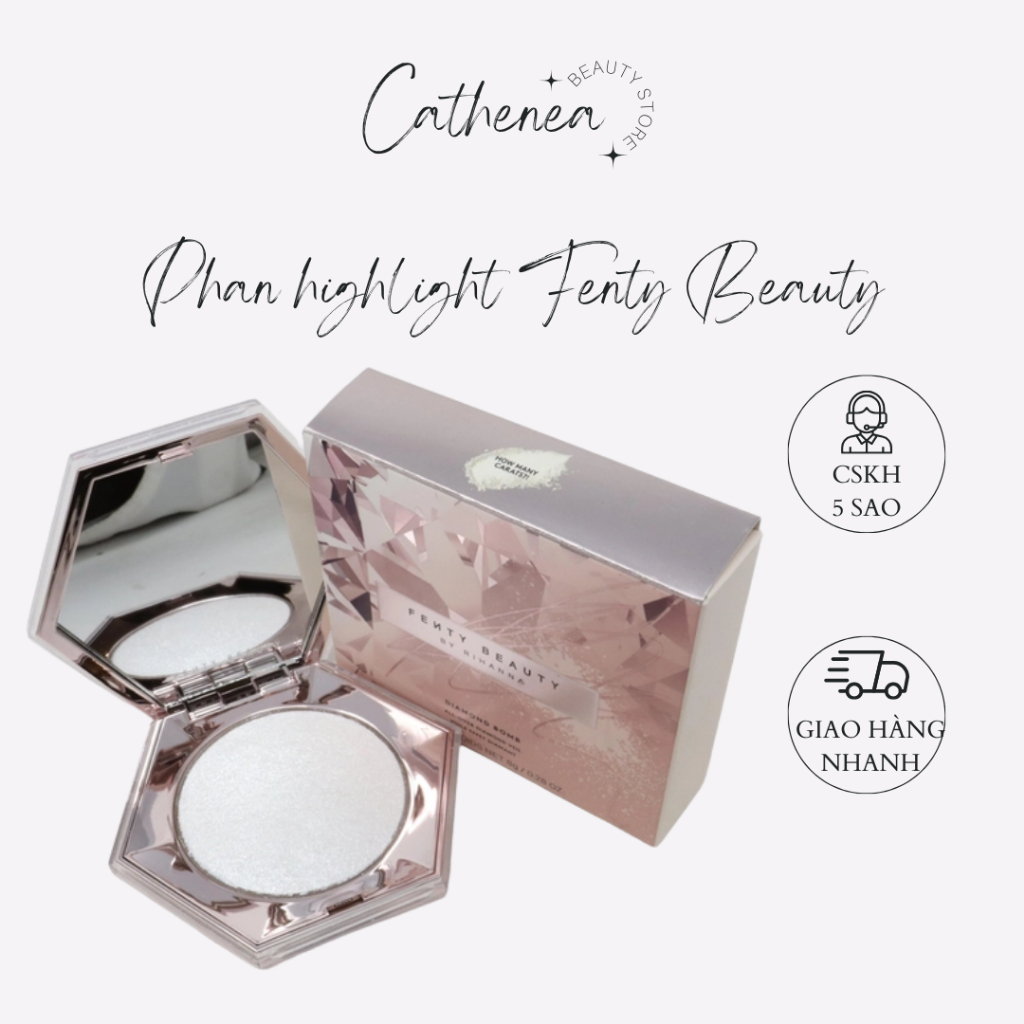 Phấn nhũ Fenty Beauty Diamond Bomb Tỏa sáng rực rỡ với Highlighter Phấn highlight Fenty Diamond Bomb