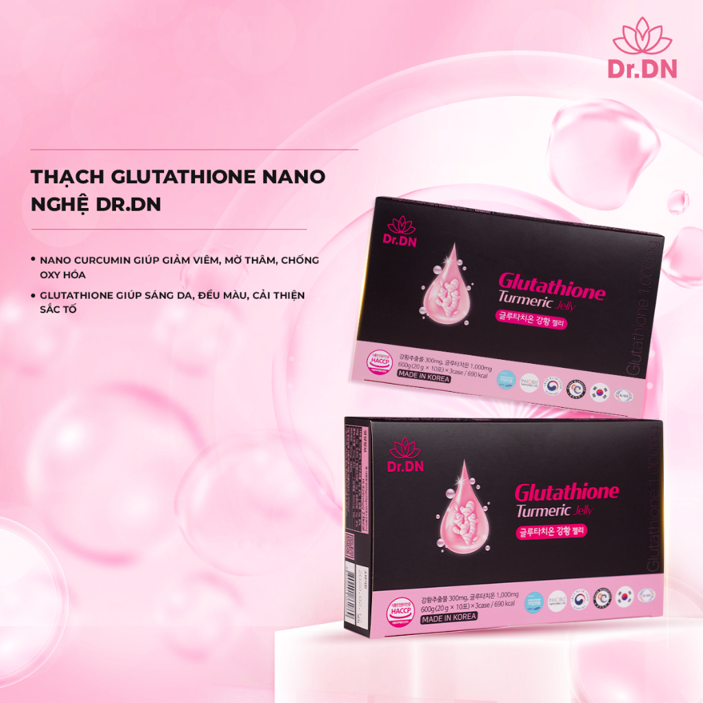 Thạch Nghệ Nano Glutathione Dr.DN