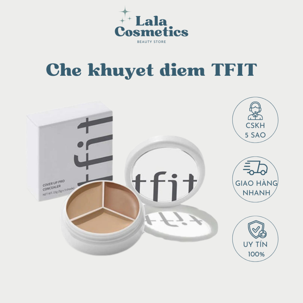 Che khuyết điểm TFIT, Ckđ triệt sắc tfit che phủ cao, kiềm dầu, lâu trôi Cover Up Pro 20g Lala.Cosme