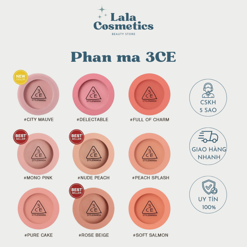 Phấn Má Hồng 3CE MOOD RECIPE FACE BLUSH Phấn Má 3CE - Lala.Cosmetics