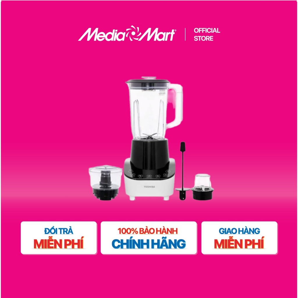 [MEDIAMART] - Máy xay đa năng 3 cối Toshiba BL-70PS1PV - FREESHIP,Bảo hànhchínhhãng