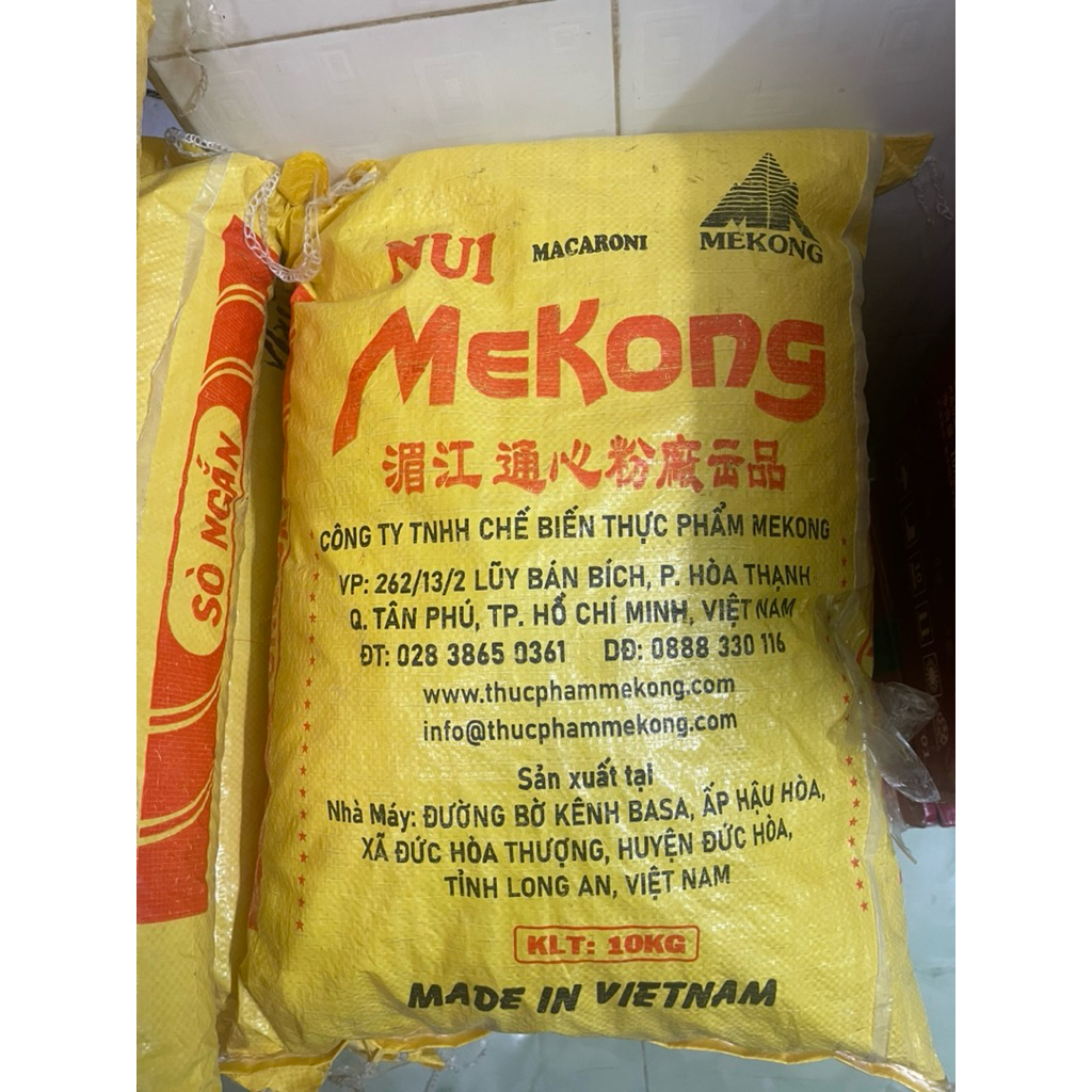 Nui Vàng MEKONG Bao 10kg Ống Dài - Ống Ngắn