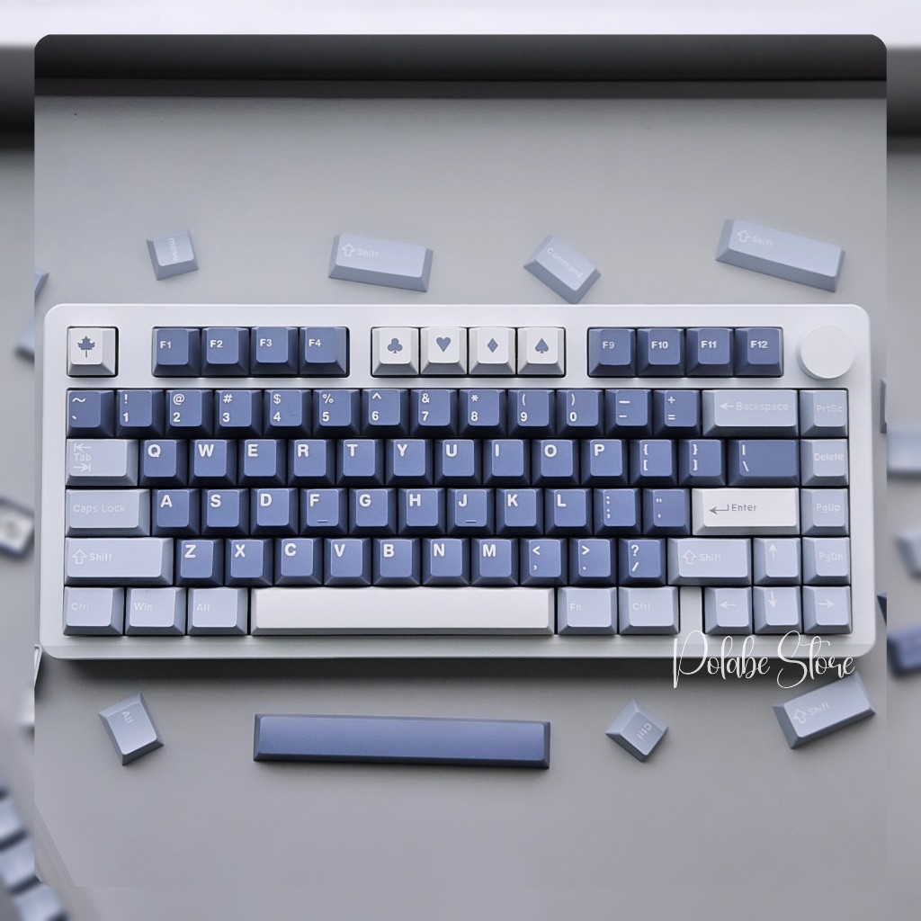 Keycap Fishing cherry profile Keycap ABS bàn phím cơ Polabe Store Keycap CMK Fishing