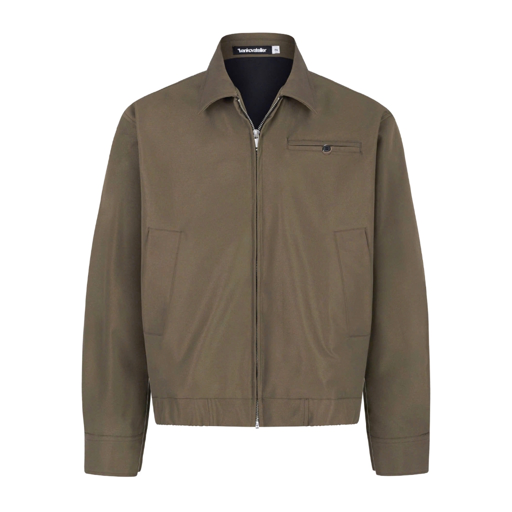 Áo Khoác Kaki Nâu Boxy Cao Cấp - Ivankov Neutral Dejavu Blouson Jacket