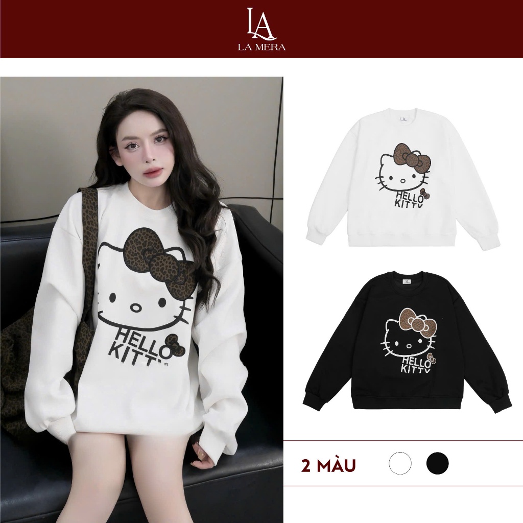 [DEAL ĐỘC QUYỀN] Áo Sweater Cổ Tròn LA MERA, Chất Liệu Nỉ 2 Da Cao Cấp Form Unisex LA2