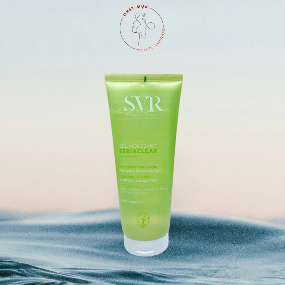 Sữa rửa mặt SVR Sebiaclear Gel Mousant, srm SVR cho da dầu mụn