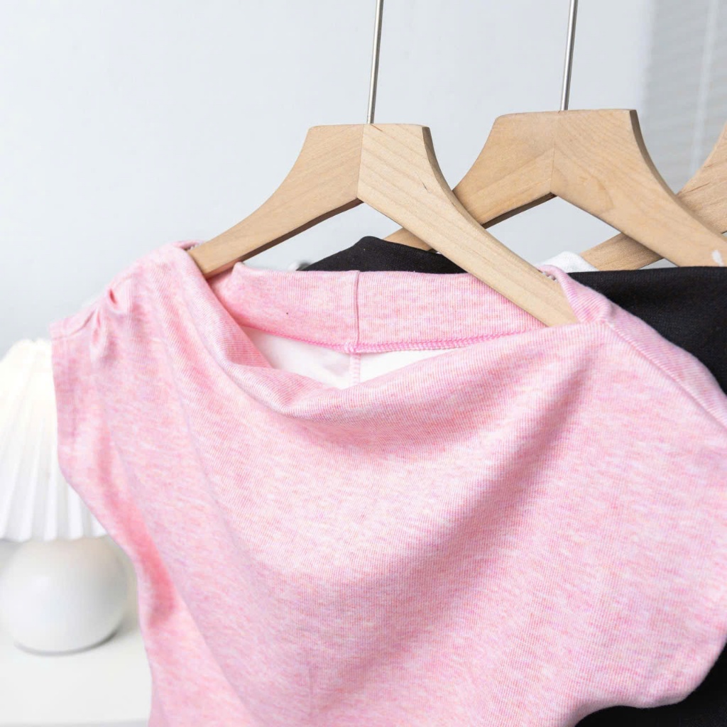 Áo Thun Lệch Vai Xếp Ly, Áo Kiểu Sườn Nhún Eo Điệu Đà, Áo Phông Form Vừa Chất Vải Co Dãn Mềm Lâm Tú-MA 315 | BigBuy360 - bigbuy360.vn