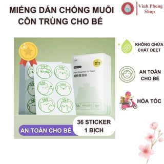 Miếng Dán Đuổi Muỗi Cho Bé Sơ Sinh & Trẻ Nhỏ – Không Tiếp Xúc Da,An Toàn, Dịu Nhẹ, Tiện Lợi