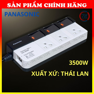 Ổ cắm kéo dài panasonic wchg28334 chính hãng – 3 ổ cắm công suất lớn 3500w, chống quá tải, dây 3m