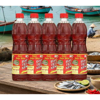 5 Chai Nước mắm Đại Tiết Kiệm chai 800ml - Nước mắm Đầu Bếp Mekong
