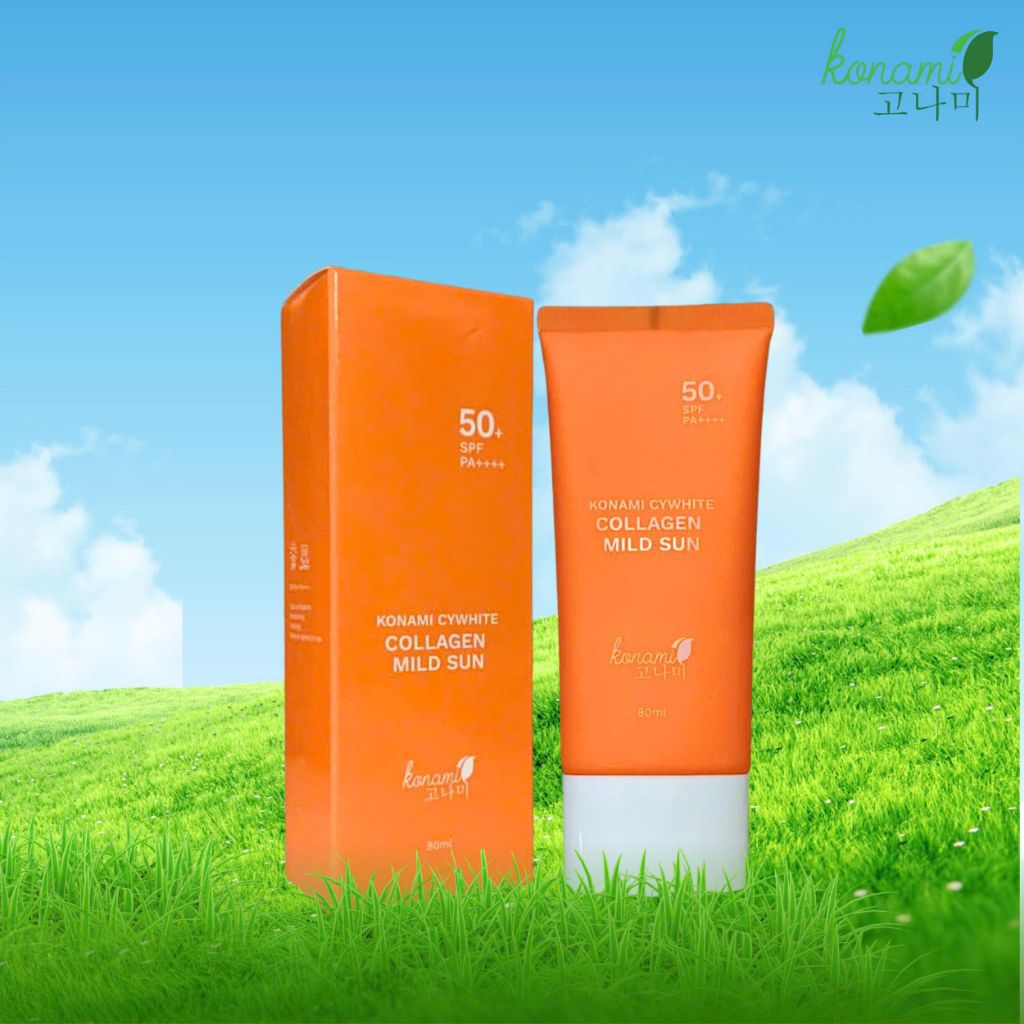 Kem chống nắng konami cywhite collagen mild sun chống nắng nâng tonedành cho mọi loại da