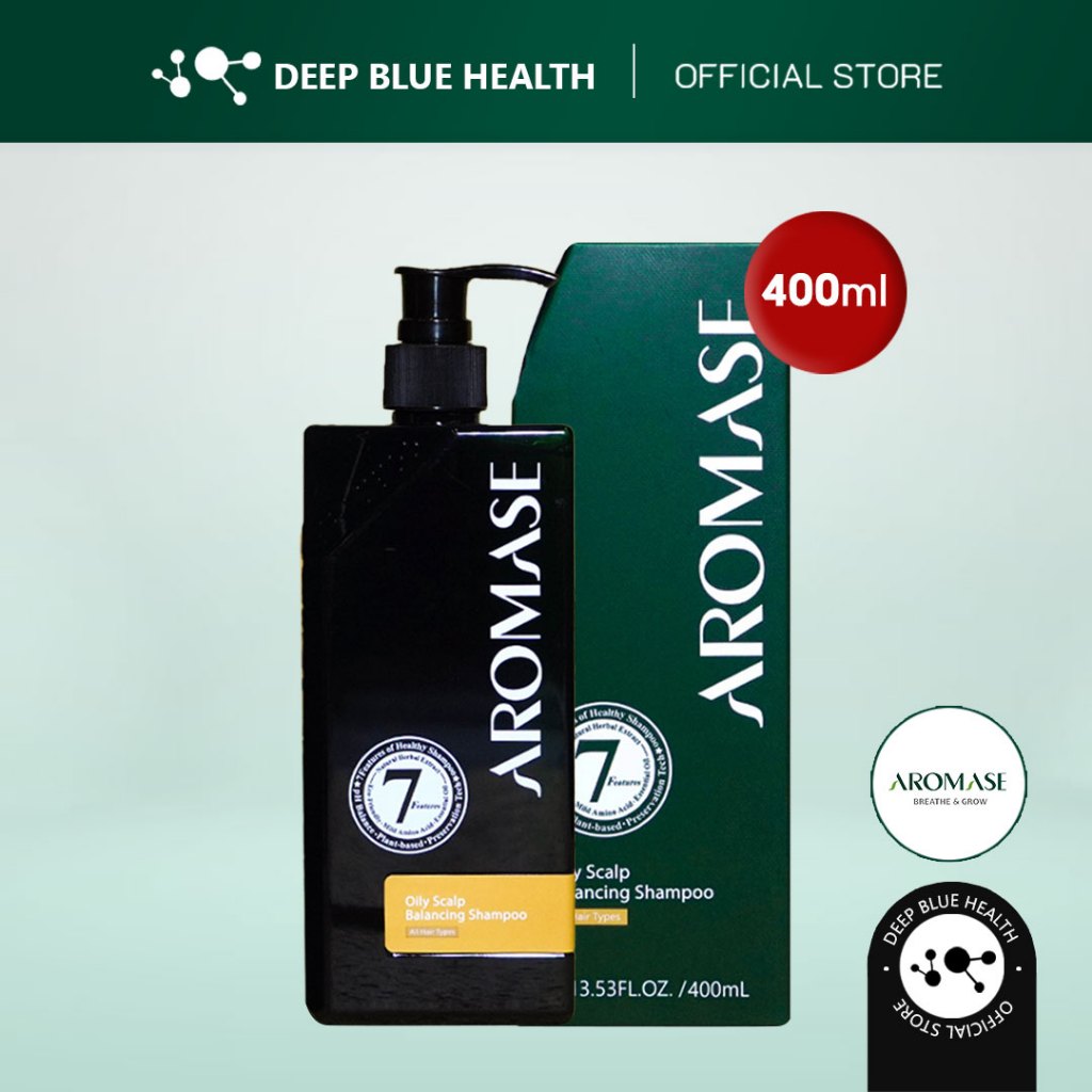 Dầu gội giảm gàu nhờn và cân bằng da đầu Aromase Oily Scalp Balancing Shampoo (90ml / 400ml)