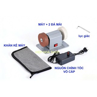 Máy mài 2 đá mini mẫu mới có vỏ V2