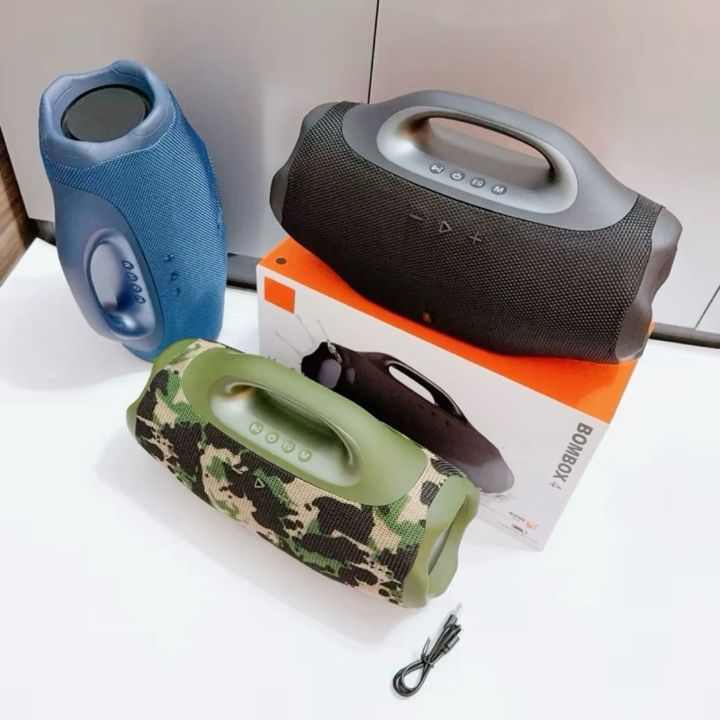 LOA BOMBOX 4 CÔNG SUẤT 40W KẾT NỐI ĐƯỚC 2 LOA , KÈM DÂY SẠC BẢO HÀNH 6 THÁNG