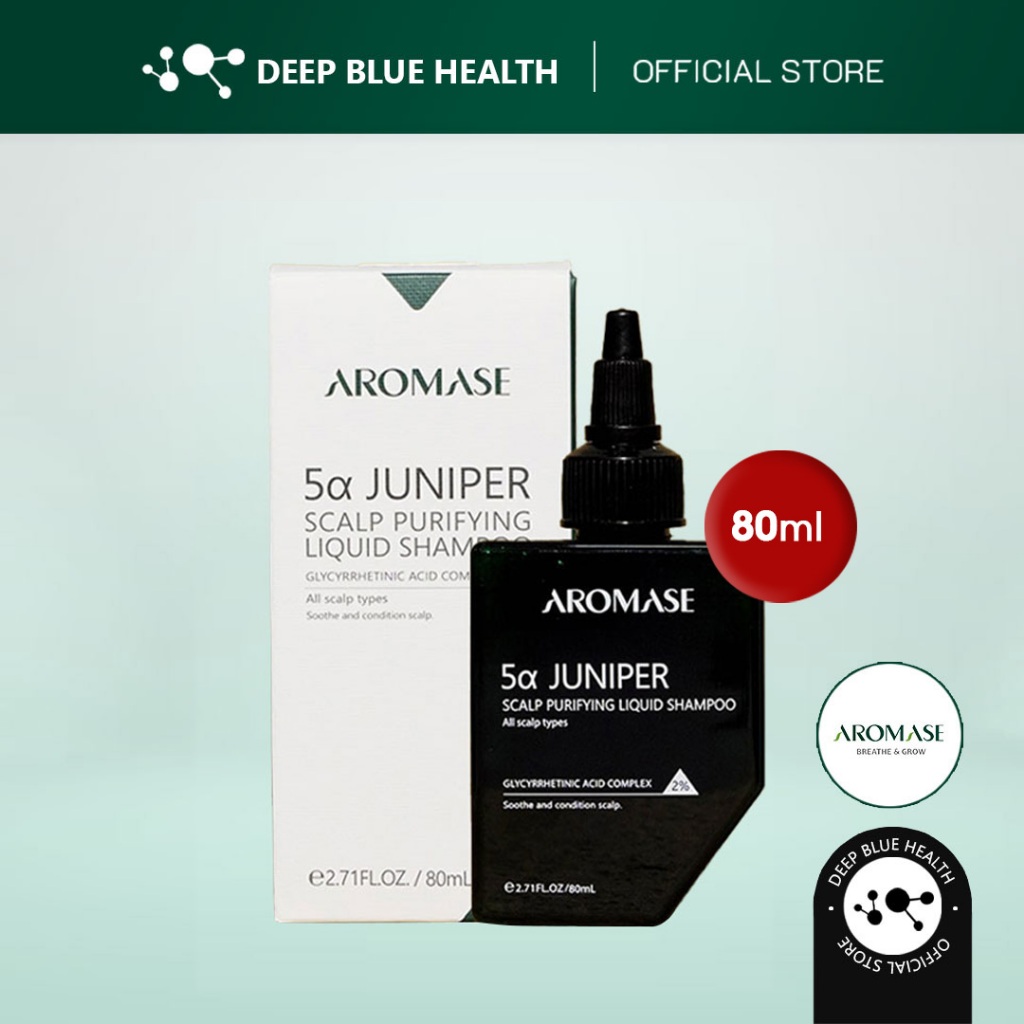 Dầu gội lỏng sạch sâu da đầu Aromase 5α Juniper Scalp Purifying Liquid Shampoo 80ml