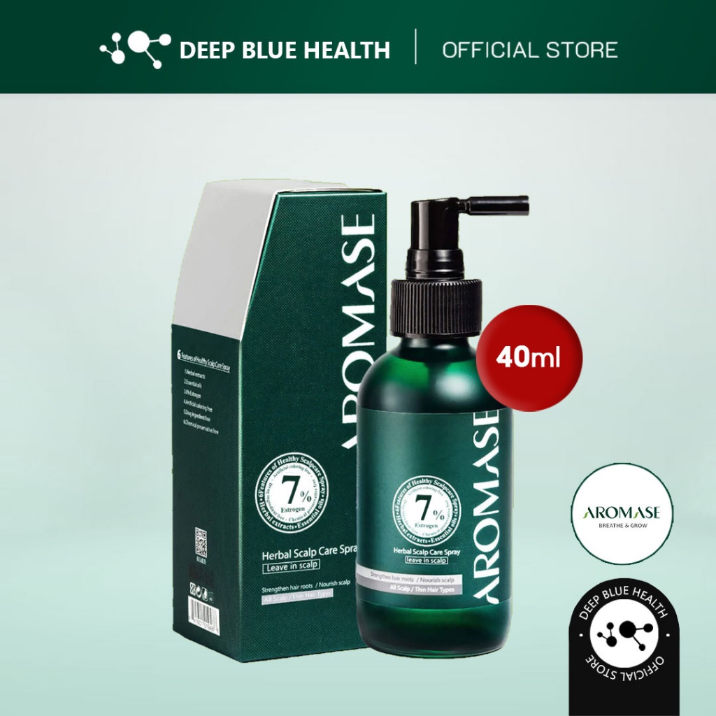 Xịt dưỡng tóc và da đầu Aromase Herbal Scalp Care Spray 40ml (da đầu khô)