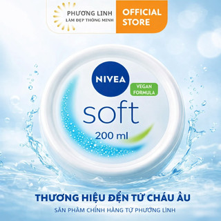  Kem dưỡng ẩm mềm mịn Nivea Soft 200ml cho mặt và toàn thân 