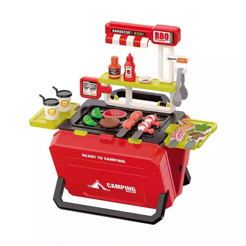 Đồ Chơi Vali Bếp Nướng BBQ Đa Năng - Bộ Đồ Chơi Nấu Ăn Camping