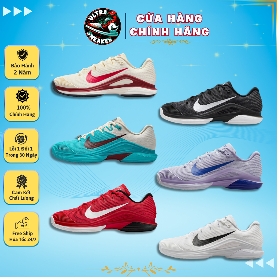 Giày Tennis/Pickleball_Nike Zoom Vapor 12 Nam Nữ Cực Bán Sân, Êm Ái Khi Vận Động