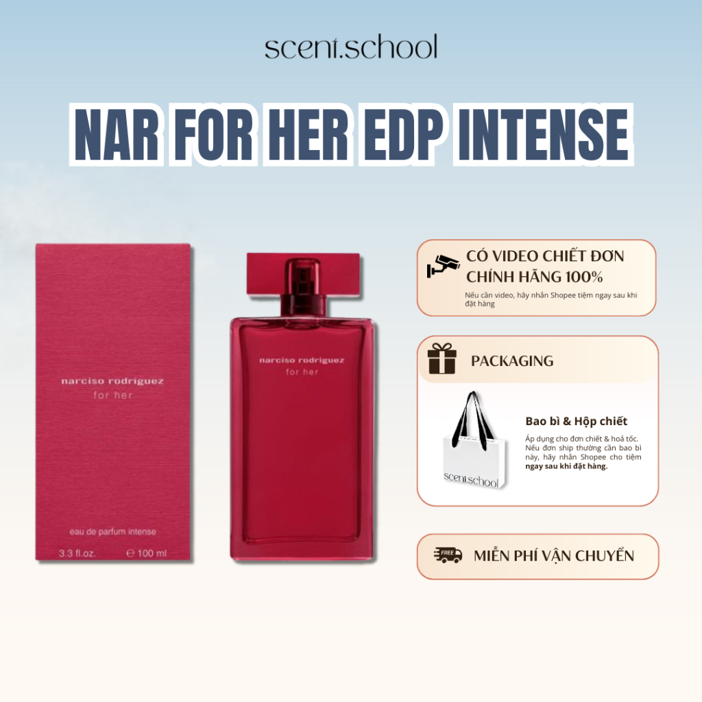 5/10/20/30ml | Narciso Rodriguez For Her EDP Intense | Nước Hoa Nữ | Scent.school Perfume