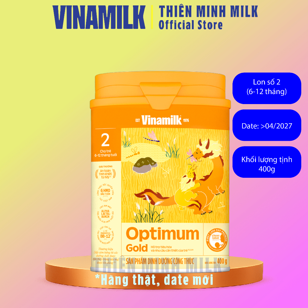 Sữa bột Vinamilk Optimum Gold 2 400g
