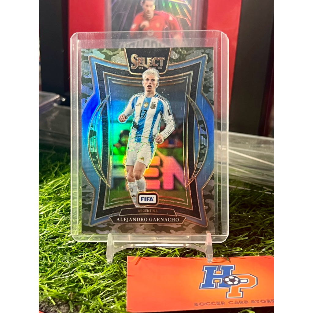 Thẻ bóng đá Garnacho /135 Camo Panini Select 2024/25
