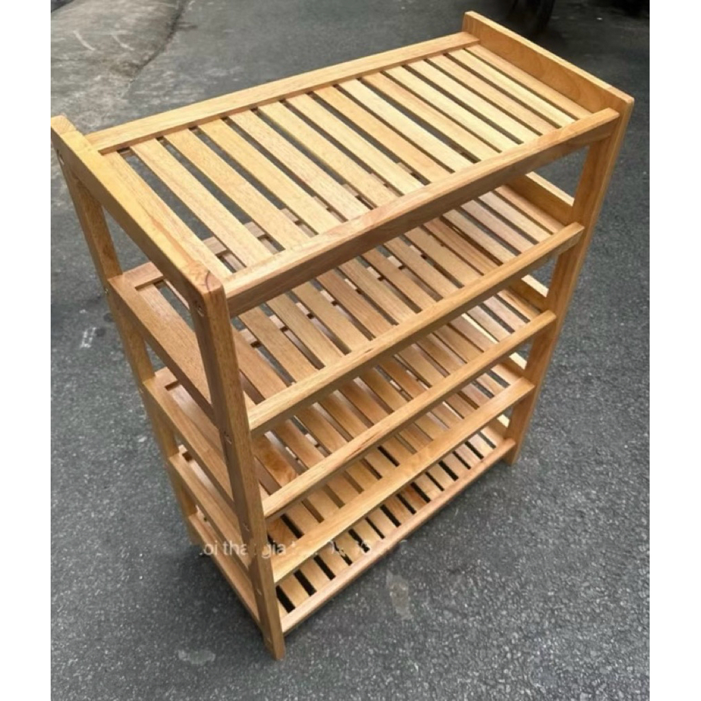 kệ dép 3 -4 -5 Tầng , kệ dép gỗ cao su,giao hỏa tốc HCM