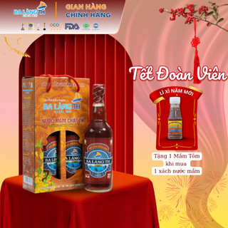  Combo 2 Chai Nước Mắm Chắt Sành Ba Làng TH 400 Năm Truyền Thống Chai Thủy Tinh 500ml 