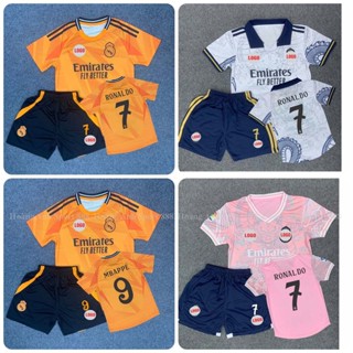  Bộ Quần Áo Bóng Đá Trẻ Em CLB Real Madrid Chuẩn Mẫu Thi Đấu- Vải Mè Thái Thái Cao Cấp 