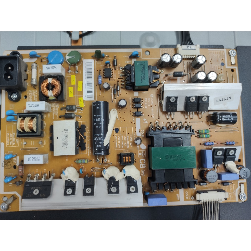 Bo mạch main tivi SAMSUNG 40F5000 UA40F5000AR, UA40F5000ARXXV zin xịn nguyên bản bo nguồn, bo vi xử 