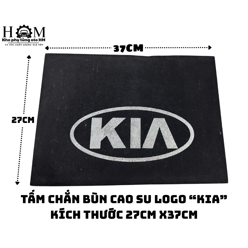 Tấm Cao Su Chắn Bùn Xe Tải KIA K200 / K250 / K165 / K3000 – In Logo KIA | 37 x 27 cm