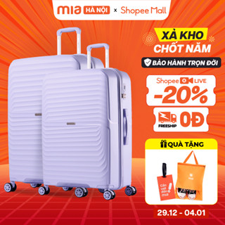   COMBO SIÊU TIẾT KIỆM   Combo 2 Vali Kéo MIA Du Lịch MIYO - Size 20 24 Inch Nhựa PP Bền Bỉ Hạn Chế Bể Vỡ Khoá Số 