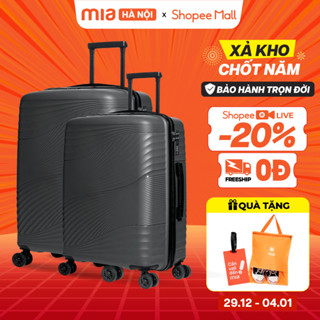   COMBO TIẾT KIỆM   Combo 2 Vali Kéo MIA Du Lịch ZENI - Size 19 24 28 Nhựa PP Bền Bỉ Hạn Chế Bể Vỡ Khoá Số 
