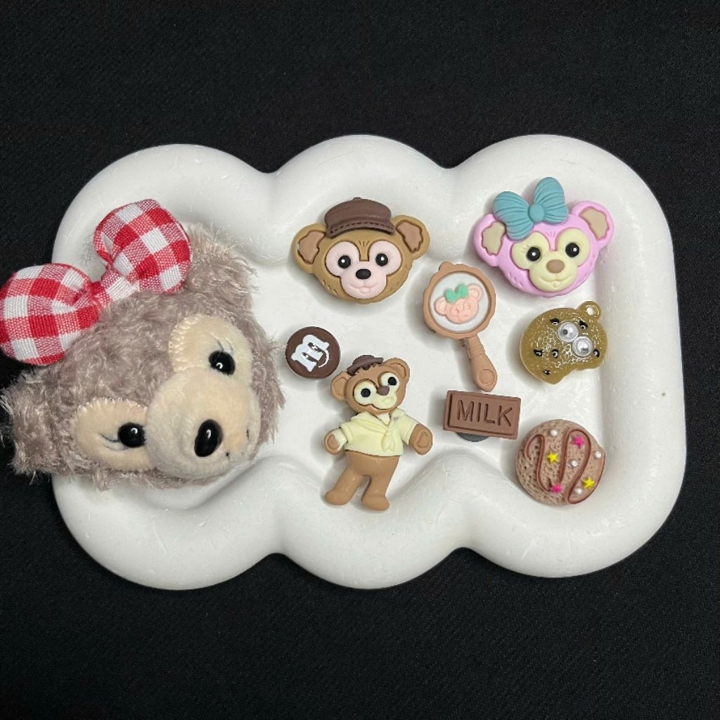 Set 9 Sticker Gấu C23 gắn dép sục , dép crocs , jibbitz , charm crocs