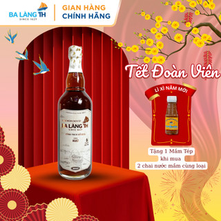  Nước Mắm Cao Đạm 41N Ba Làng TH Thanh Trùng Giảm Mặn 500ml 