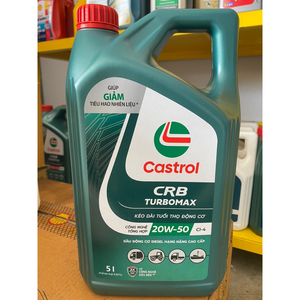 Nhớt castrol CRB Turbomax 15w40 -20w50 Ci4 5L