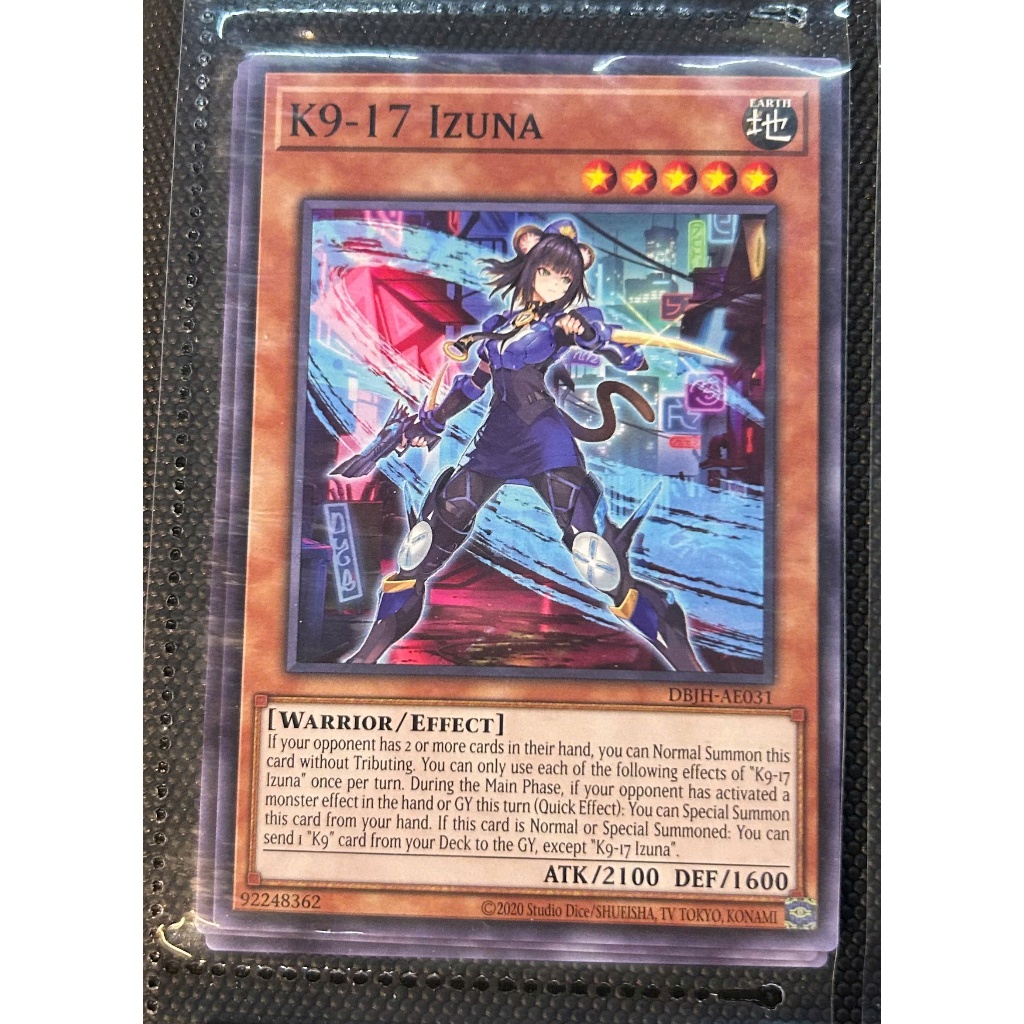 Thẻ bài Yugioh - DBJH-AE031 K9-17 Izuna (N)
