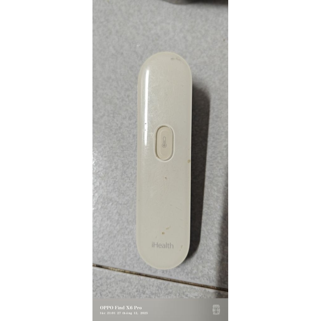 Nhiệt kế hồng ngoại kỹ thuật số không chạm đo trán iHealth dành cho người lớn và trẻ em không bao gồ