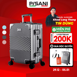   SALE KHỦNG NHẤT⚡  Vali Kéo Khung Nhôm Pisani X9 - size 20 24 28 Nhựa PC Cao Cấp Khoá TSA Bảo Mật Vali MIA Chính Hãng 