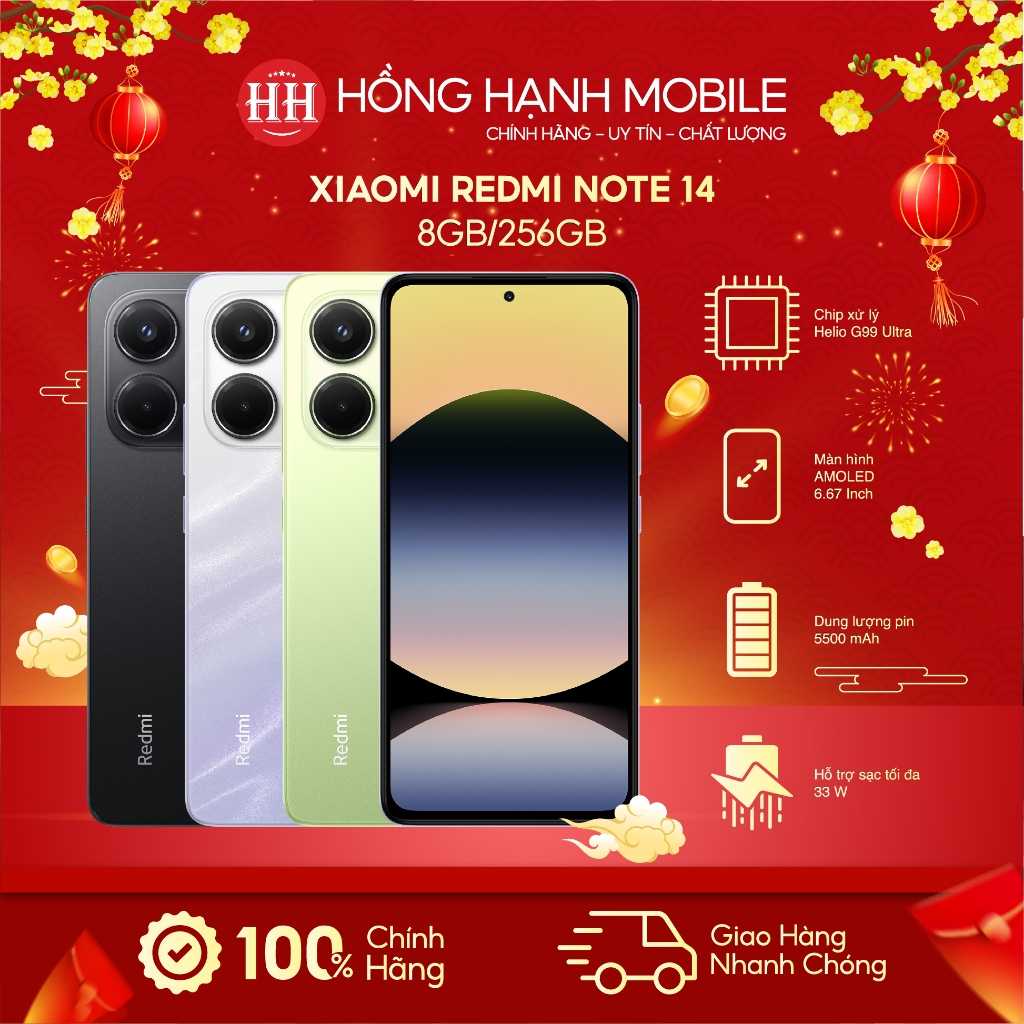 Điện Thoại Xiaomi Redmi Note 14 8GB/256GB - Hàng Chính Hãng | BigBuy360 - bigbuy360.vn