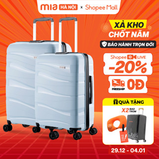  Combo 2 Vali Kéo MIA Pisani LANI - Size 20 24 28 Nhựa PP Siêu Bền Hạn Chế Bể Vỡ - Bảo Hành Trọn Đời 