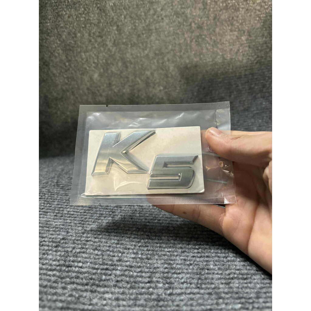chữ nổi k5 bằng kim loại dán xe kia k5 logo k5 chữ k5 trang trí xe kia k5 (đẹp)