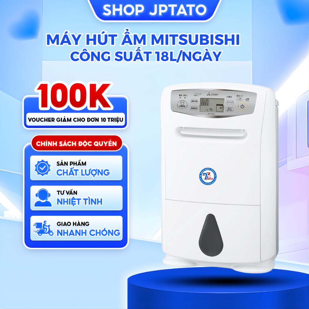 Máy hút ẩm Mitsubishi MJ-P180YX: Công suất lớn, hiệu quả cao