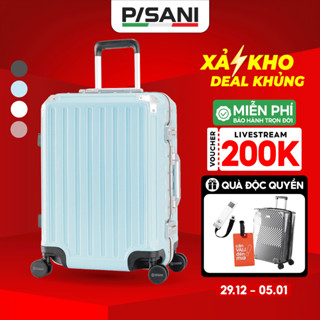  Vali Kéo Du Lịch Pisani URI - Size 20 24 28 Vali MIA Chính Hãng Nhựa PC Cao Cấp Khoá Khung An Toàn Bảo Hành Trọn Đời 
