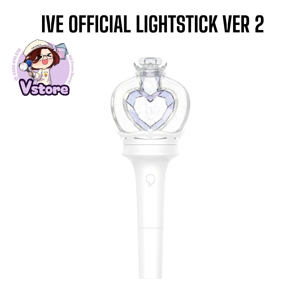 VStore [HÀNG CÓ SẴN] IVE OFFICIAL LIGHTSTICK VER 2, VER 1
