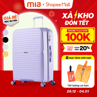   DEAL HOT  Vali Kéo MIAvn Larita MIYO - Size 20 24 Nhựa PP Bền Bỉ Hạn Chế Bể Vỡ Khoá Số Bảo Mật Bảo Hành Trọn Đời 