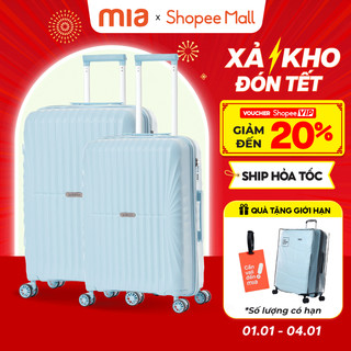   COMBO SIÊU HỜI  Combo 2 Vali Kéo MIAvn Du Lịch Larita JUDEN - Size 20 24 28 Nhựa PP Hạn Chế Bể Vỡ Bảo Hành Trọn Đời 