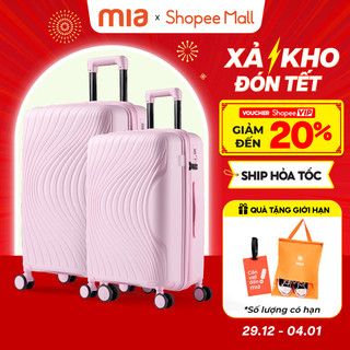   COMBO SIÊU BỀN   Combo 2 Vali Kéo MIAvn Larita LENA - Size 20 24 28 Nhựa PP Đàn Hồi Hạn Chế Bể Vỡ Bảo Hành Trọn Đời 